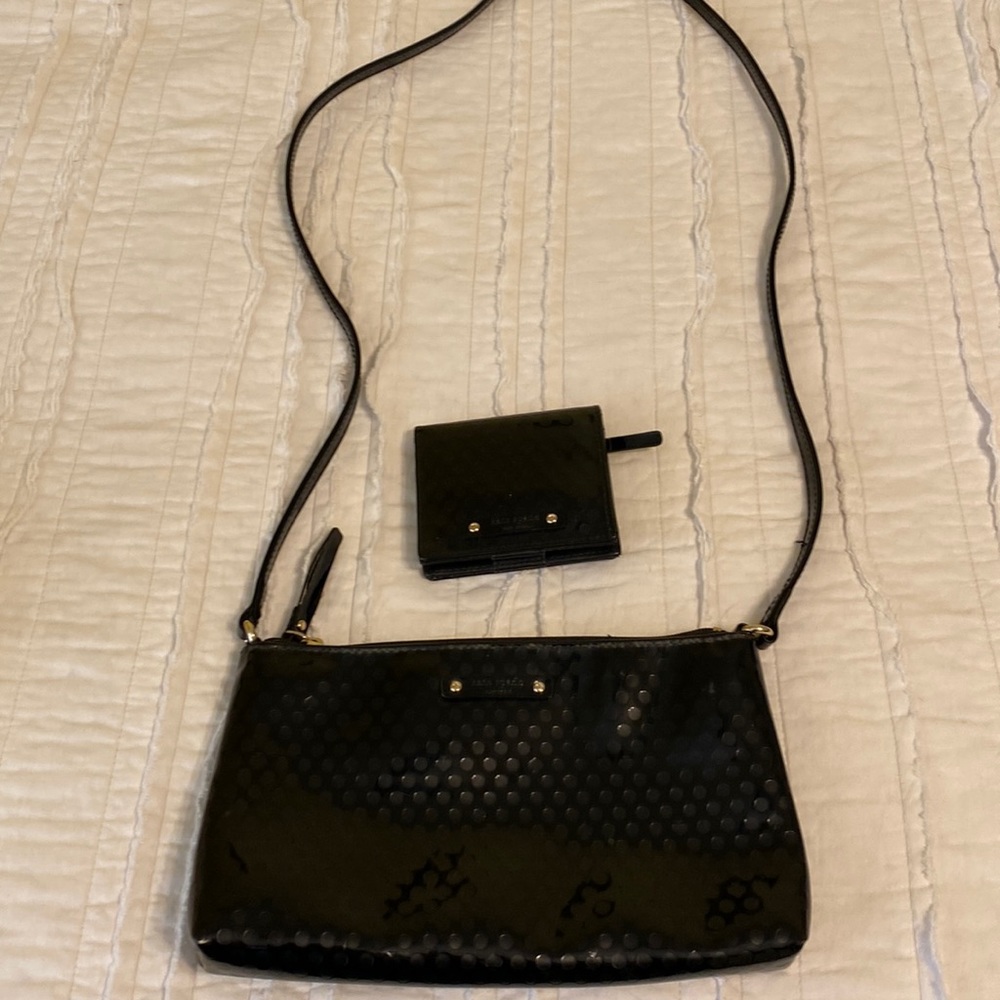 Kate Spade Cross body patent bag and small wallet